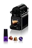 Nespresso De'Longhi EN 80.B Inissia, Hochdruckpumpe, Energiesparfunktion, kompaktes Design, 1260W, 32 x 12 x 23 cm, Dunkle Schwarz