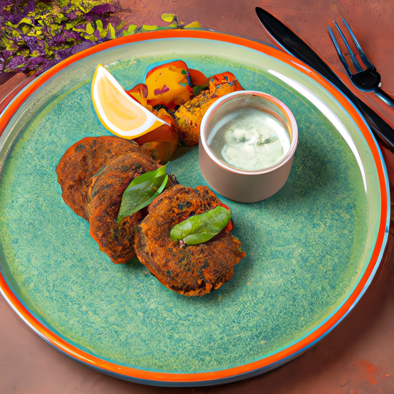 Sellerieschnitzel mit Kartoffeln aus der Heißluftfritteuse