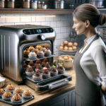 Digitale Heißluftfritteuse mit Dupcakes riesig