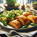 Bergkäse-Taschen mit Salat