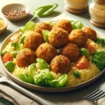 Couscous Frikadellen mit Salat