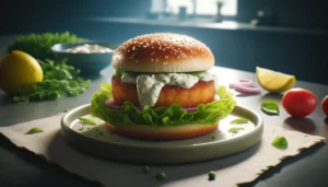 Fischburger mit Remouladensauce