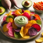 Gemüsechips mit Avocadocreme Gemüsechips mit Avocadocreme