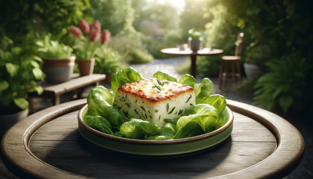 Gratinierter Ziegenkäse auf Feldsalat