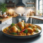 Indisches One Pot Hähnchen mit Kokosmilch