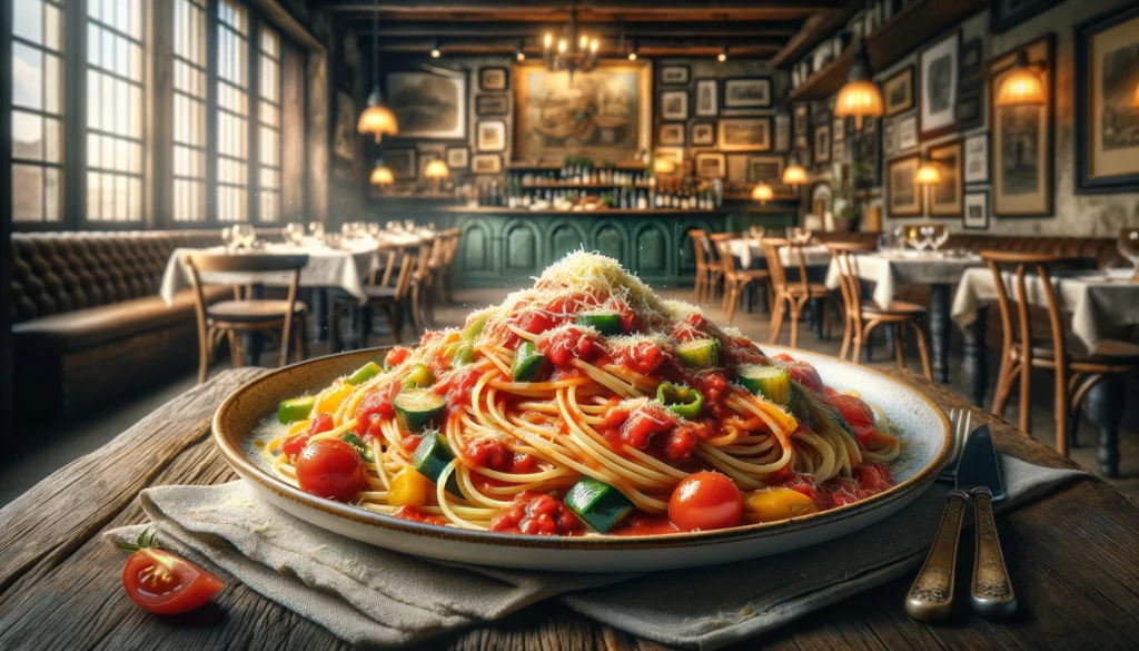 Spaghetti mit Gemüse