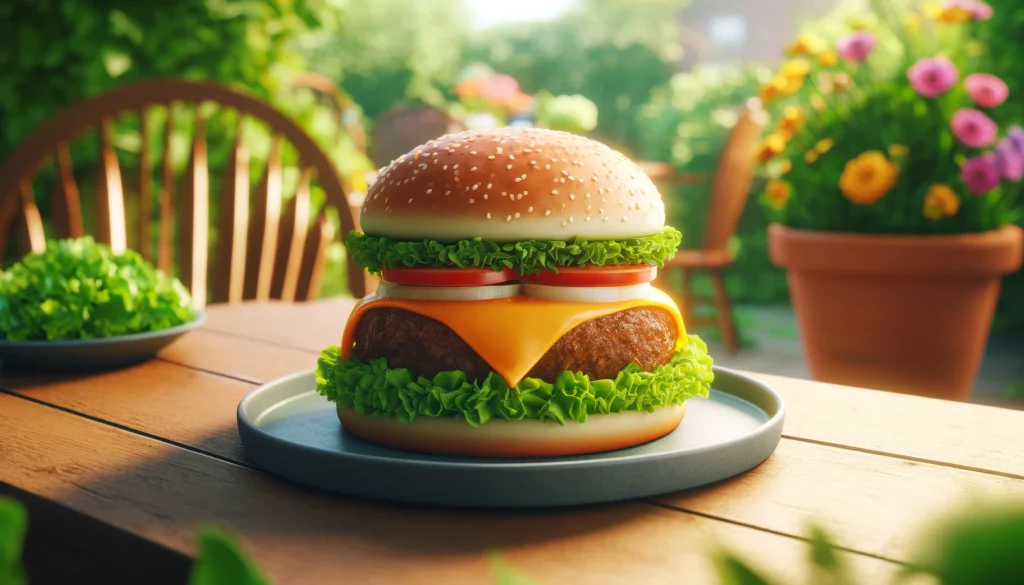 Veggie Burger with Cheddar