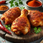 Airfryer-Hähnchenschenkel mit Paprika-Rub