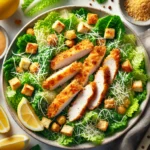 Caesar-Salat mit knusprigen Hähnchenstreifen
