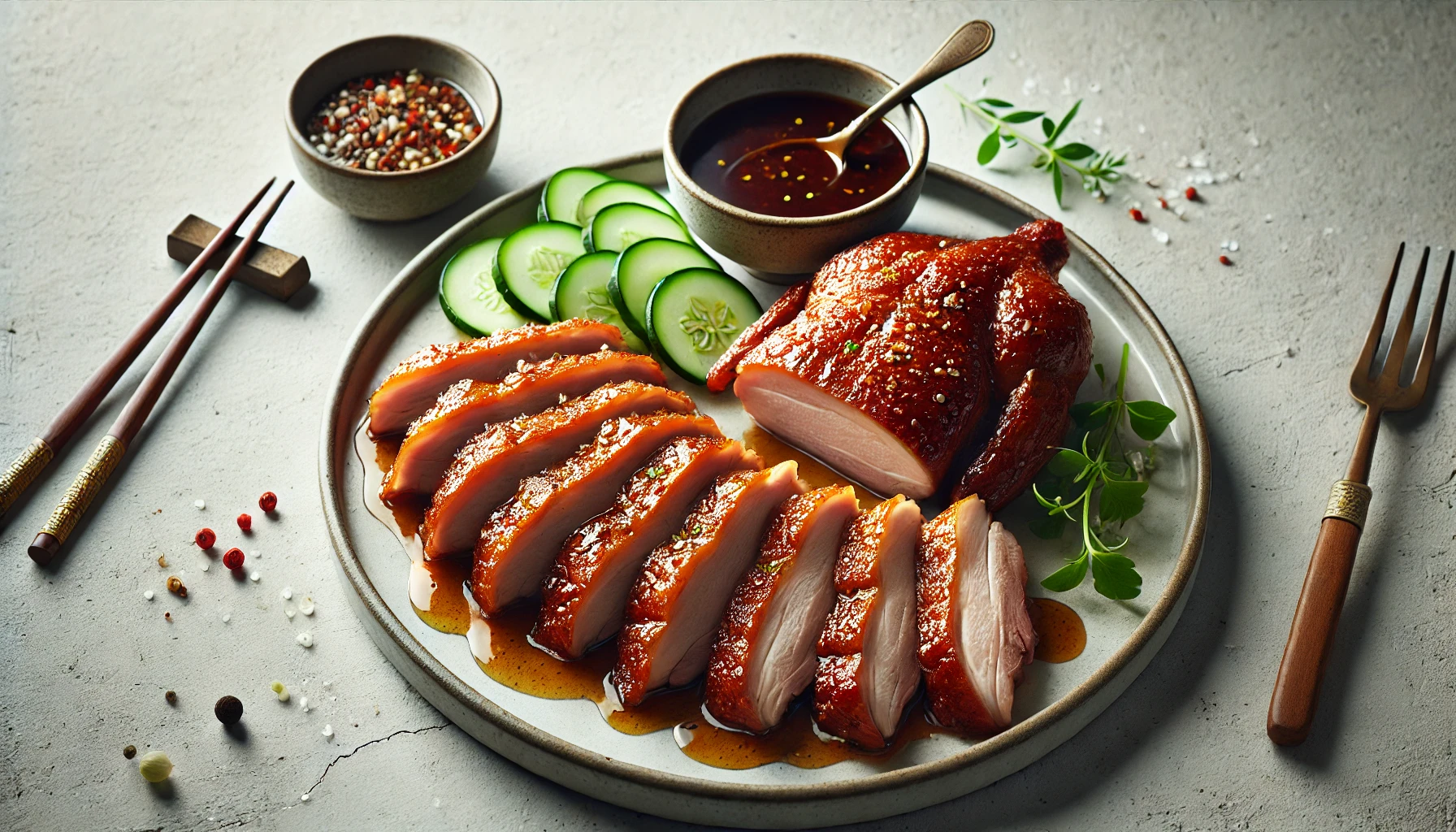 Knusprige Ente mit Hoisin-Sauce