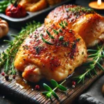 Knusprige Hähnchenschenkel mit Kräutern