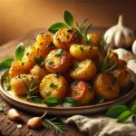 Knoblauchkartoffeln mit frischen Kräutern